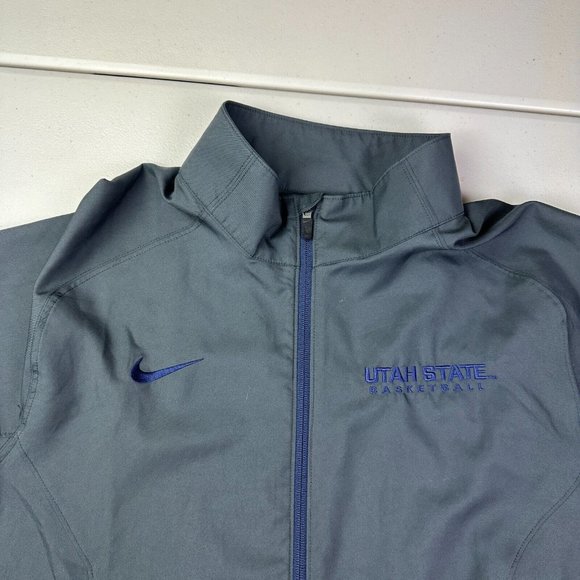 Nike Jacket Adult Size XL Lightweight Windbreaker Utah State Basketball‎ - Picture 3 of 11